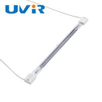 lâmpada de aquecimento infravermelha da fibra do carbono 450W, elemento de aquecimento de vidro do tubo de quartzo