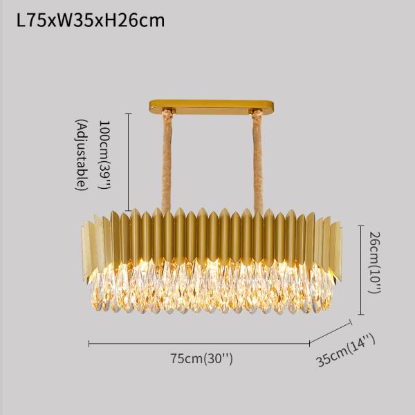 Black Led Chandelier Dining Room Oval Design Creative Kitchen Lamp interior decoration for home(WH-CY-186)