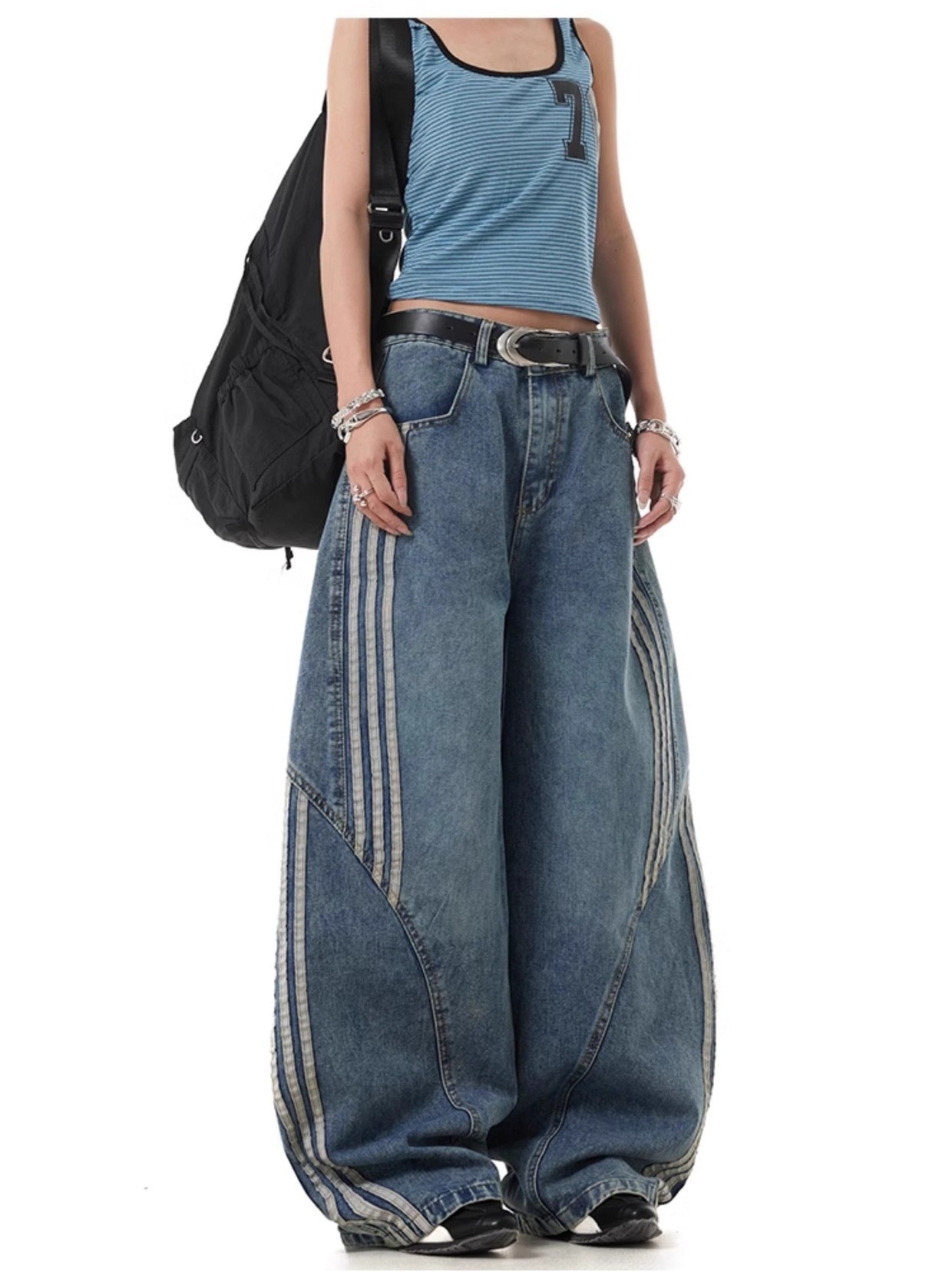 Breathable Classic Denim Jeans Made with Cotton Fabric Targeted at Apparel Buyers and Clothing Brands Needing Stylish Denim