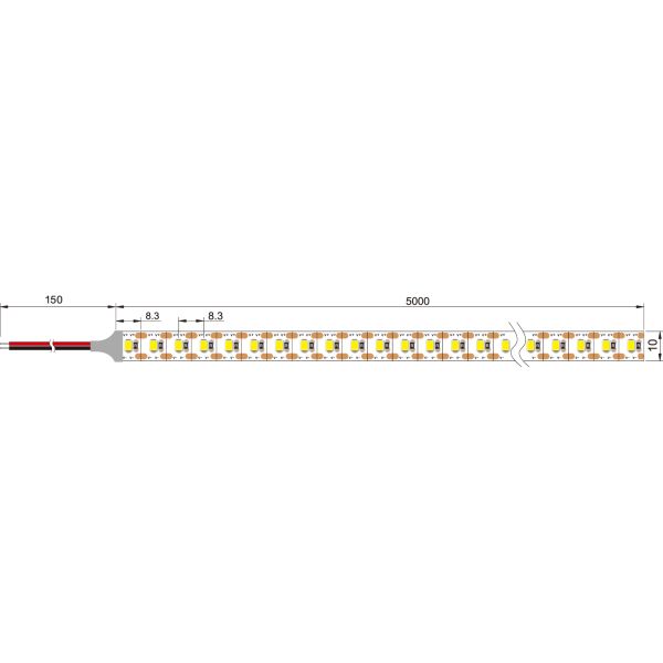 Прокладки 120leds СИД вольта 2835 SMD DC 5 для художественных галерей гостиниц