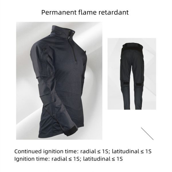 Navy Army Uniform Flame Retardant Military Frog Combat Suit Acid Alkali Resistant