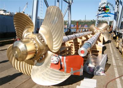 Copper Controllable Boat Parts , Pitch Propeller Marine Propulsion Engine