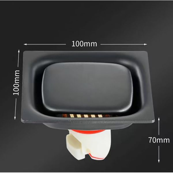 4 Inch Square Commercial Stainless Steel Floor Drains For Kitchen Bathroom Garage