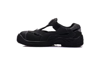 Nubuck Leather Steel Toe Cap Sandals , Ladies Safety Sandals With Toe Protection