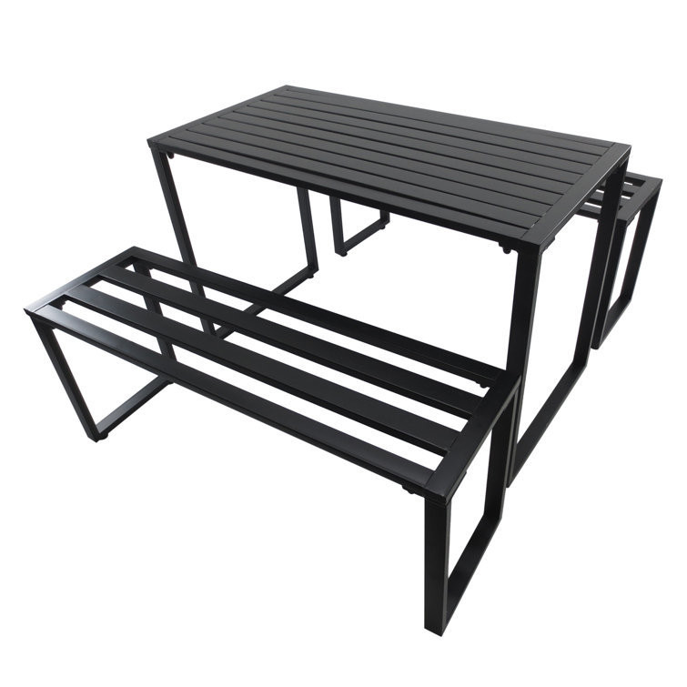 AJUNION Outdoor Furniture Set for Leisure Facilities Dining Tables Benches and Gardens