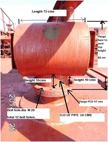 Marine welding type air pipe head, the air cap, breathable cap