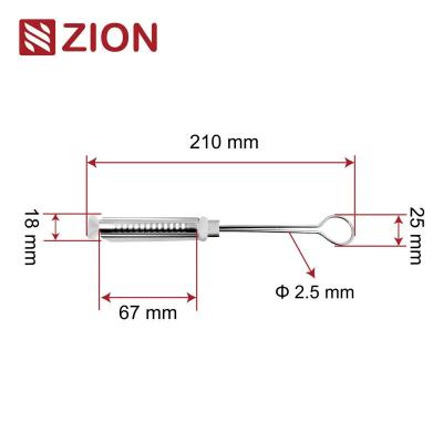 FTTH Stainless Steel Flat Cable Drop Clamp | Durable Fiber Optic Wire Clamp for Outdoor Use