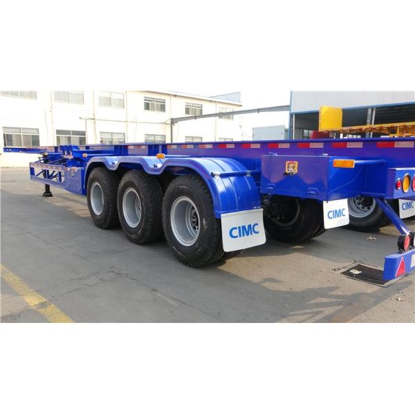 3 Axle 40 Ft Skeleton Container Trailer 12500*2500*1550mm