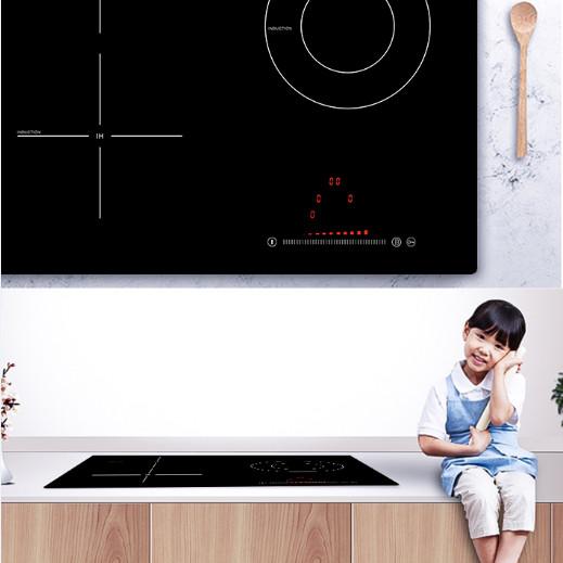 Metal Base 2.6kw Three Burner Electric Cooktop