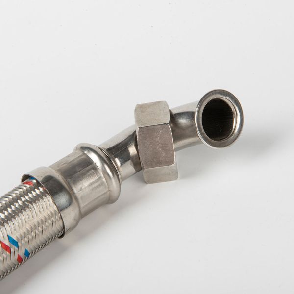 HOSPEDA de acero inoxidable trenzada de alta presión conector hexagonal manguera de tubería flexible