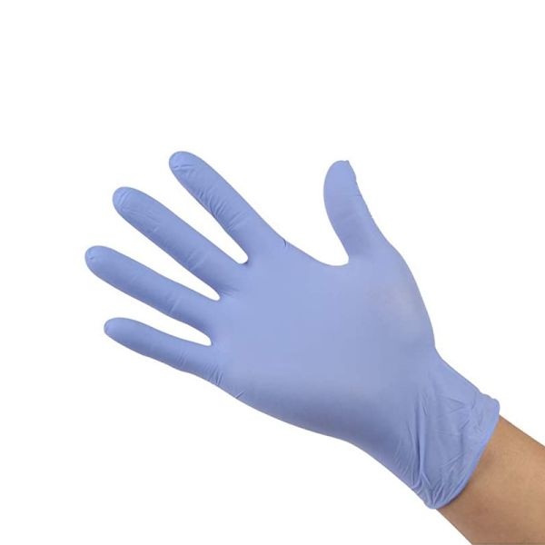 Blue White Disposable Nitrile Examination Gloves Multi Size For Food Handling