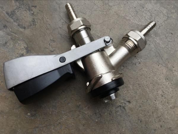 Brass D Type Beer Keg Parts Coupler Probe With 304 Stainless Stee
