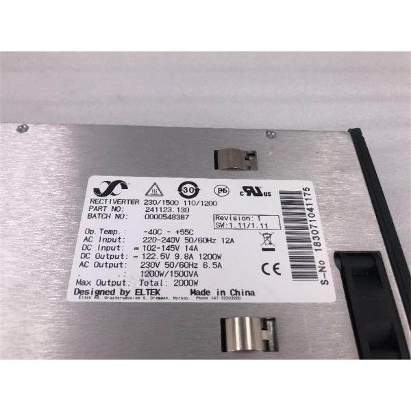 Eltek Rectiverter 230V 1500VA 110V 1200W 241123.130