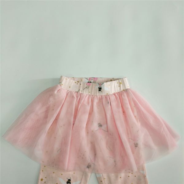 Full Print Pants Girls Princess Print Cotton Pajamas Sets for Beautiful Kids Clothing