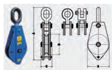 1 - Блок Reeve Shipboard 5 Sheave 11000 kg для хлеща буксируя сельского хозяйства