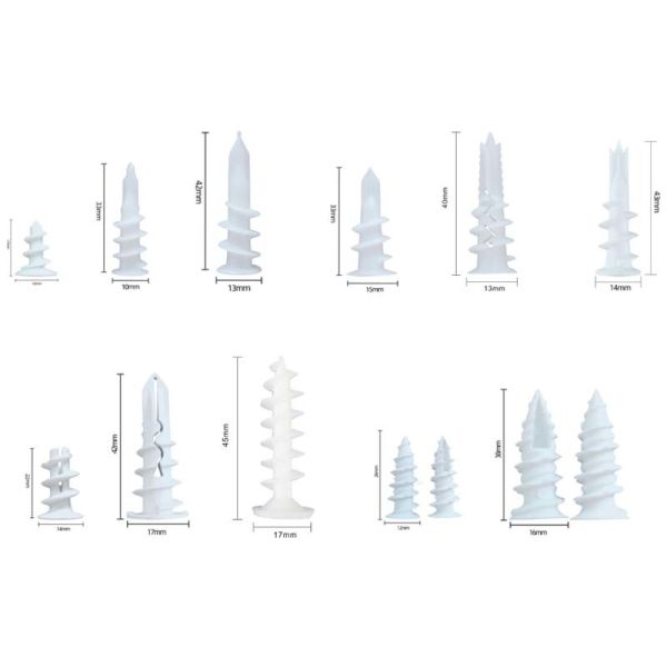 Pom Drywall 10*33 Plastic Wall Anchors For Insulation