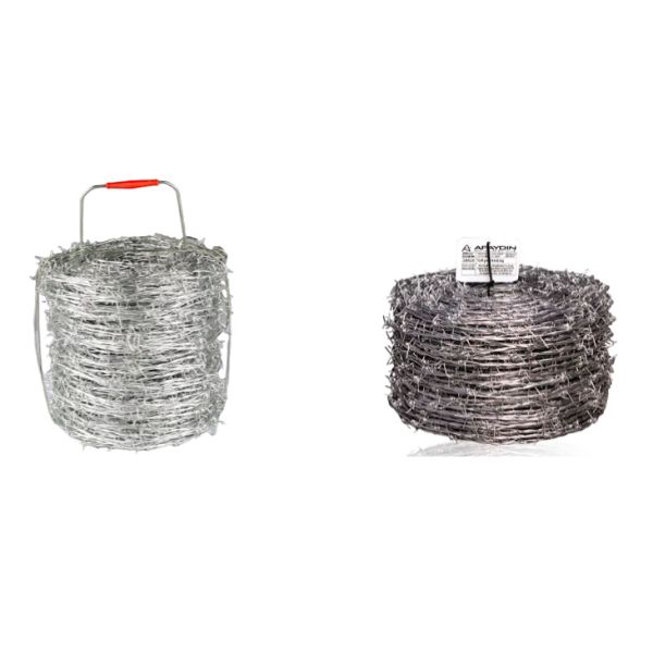 Security Fence 400m 500m Hot Dipped Galvanized Barbed Wire 5kg 50kg Per Coil
