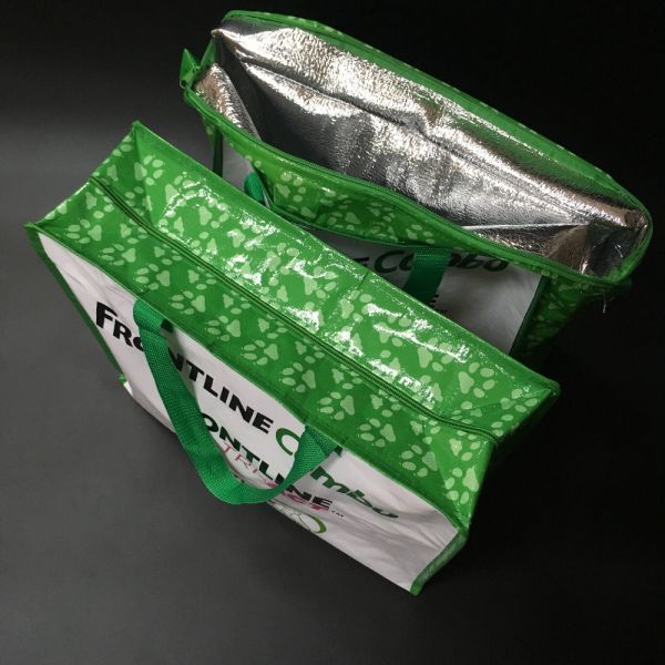 Customized Lead-free BOPP Laminated Green Woven PP Bag,shipping bag