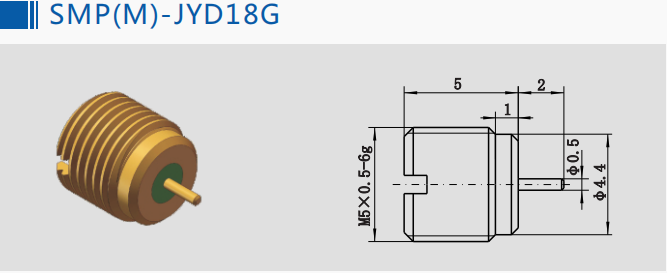 Hermetically Sealed SMP Male Limited Detent Bulkhead RF Plug Connector