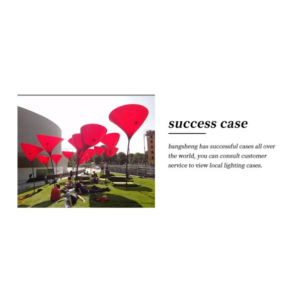 Custom Outdoor Large Color Butterfly Mascot Sculpture LED Lights Creative Square Street Light