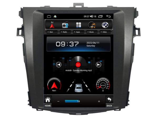 9.7'' Tesla Vertical Screen For Toyota Corolla E140 E150 2006-2013 Android Car Multimedia Player