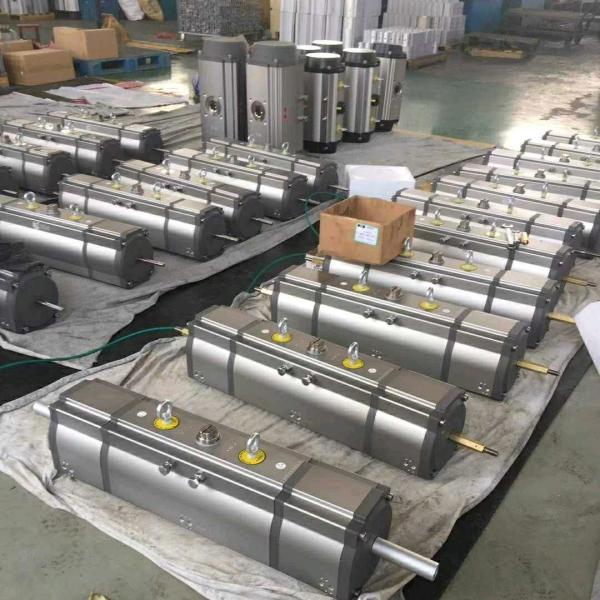 Rack And Pinion Pneumatic Valve Actuator , Rotary Actuator 120 135 180 Degree