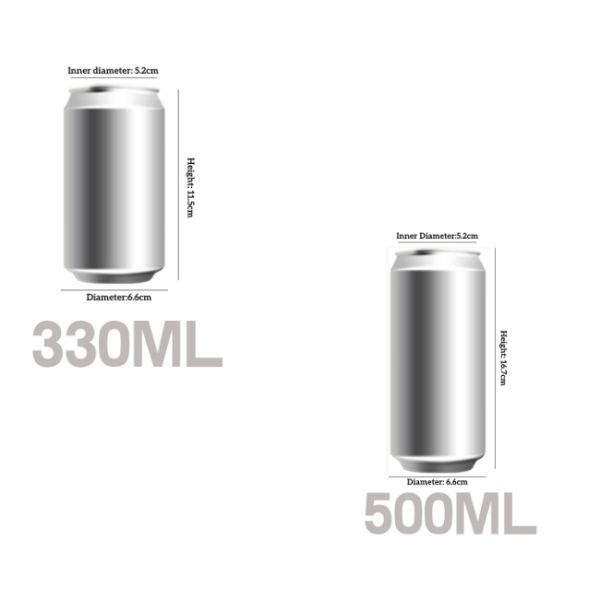 Energy Drinks 330ml Sleek Can Recyclable Aluminum Cans BPA Free