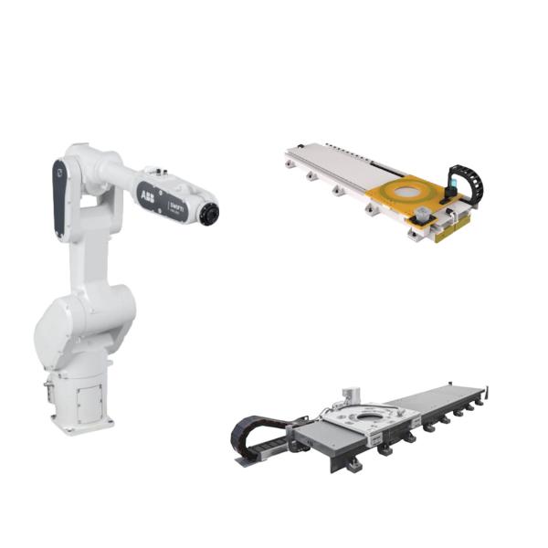 6 eixos ABB CRB 1300-11 Braço robótico com trilhos de guia e manipulador como robô colaborativo ABB