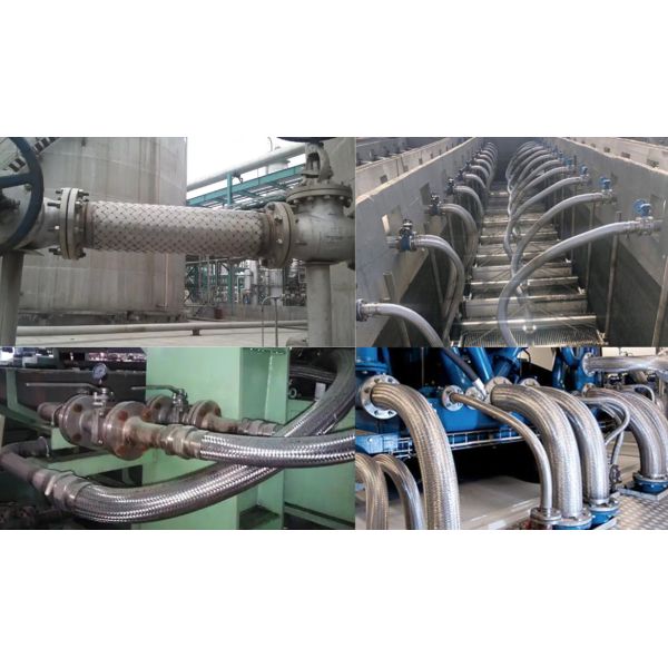 1-12 Inch Fittings Connect Stainless Steel Flex Hose Large Diameter SS304 And SS316 Flexible Metal Braided Hose