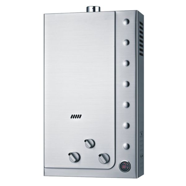 Stainless Steel Gas Water Heater NG LPG Gas Hot Water System 10L 12L Wall Mounted