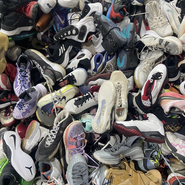 Mixed Color Second Hand Basketball Shoes Summer Autumn Men Used Sport Shoes