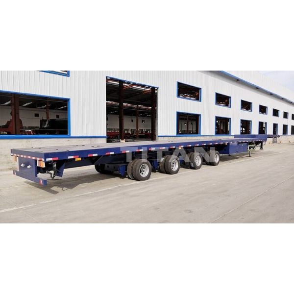 4 Axle Extendable Trailer 58M Wind Blade Turbine Transport Telescopic Trailer