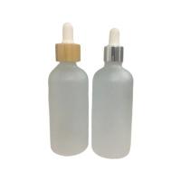 100ml 120mlは精油のためのガラス点滴器のびんねじ帽子MSDSを曇らした