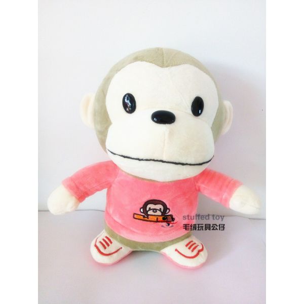 plush monkey red boys shoes hot toys for kids cheap china cartoon children holiday present new fashion Eu japanese model