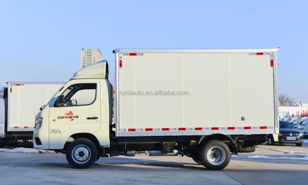 Factory Hot Selling 4X2 Petrol Small Mini Light Duty Foton XiangLing M1 Box Cargo Trucks Van Type Cargo Trucks China Made
