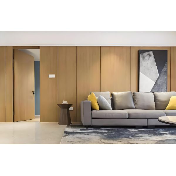 Bamboo Wood Fiber Veneer Waterproof Pvc Wooden Sheet Fireproof Carbon Crystal Wall Panels Modern Style Pvc Sandwich Panel
