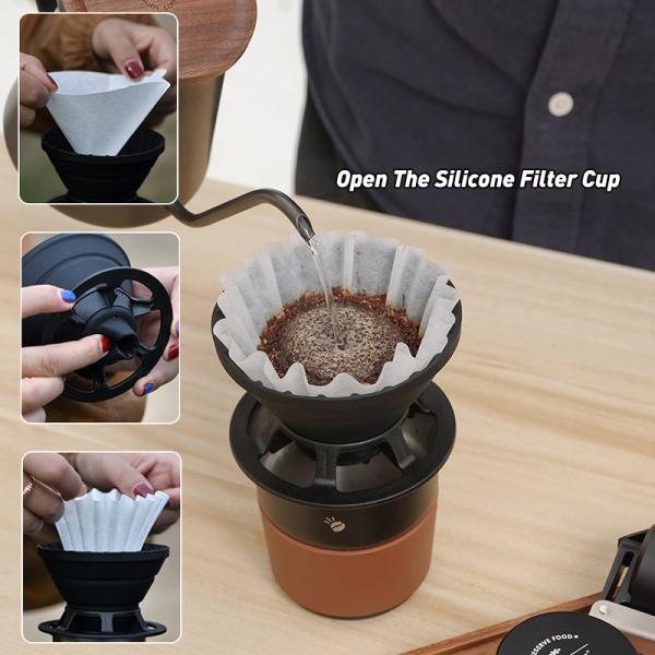 Convenient and Europe Design Style Outdoor Portable Folding Manual Coffee Grinder Sets