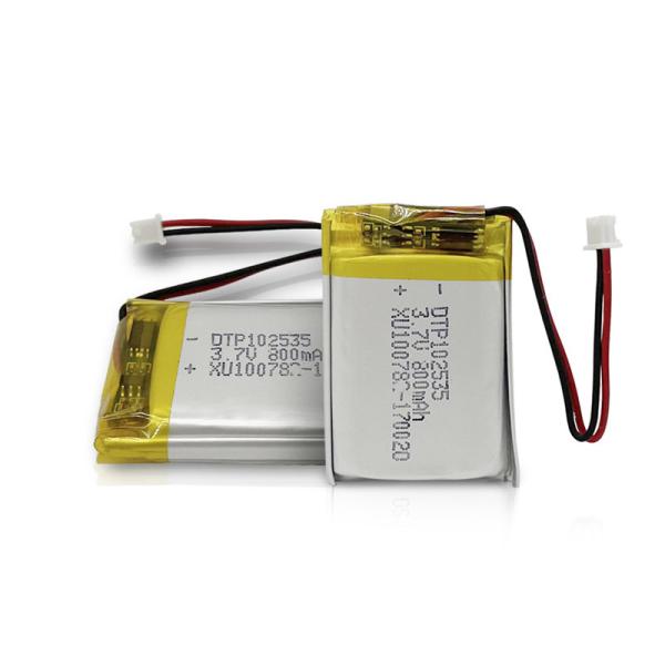 102535 circuito de 3.7V 800mAh 3Wh Li Poly Battery With Protection