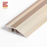 Rampa de aluminio de oro Reducción de umbral de la puerta de la barra de piso 1 pulgada de la franja de transición