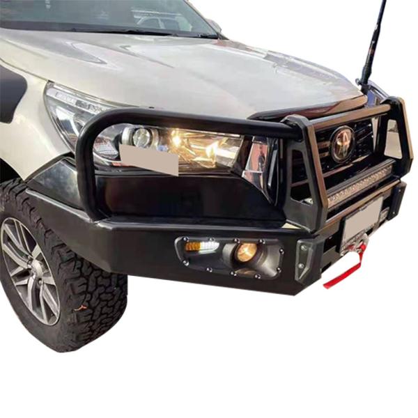 Toyota Hilux Rear Bumper With Winch Jerrycan Holder and Tire Carrier Bumper Plates