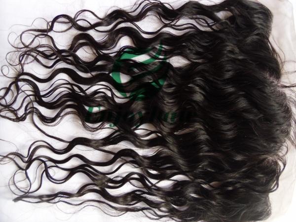 Malaysian virgin remy hair lace frontal 13''x4'' ,natural color natural wave 10''-24''