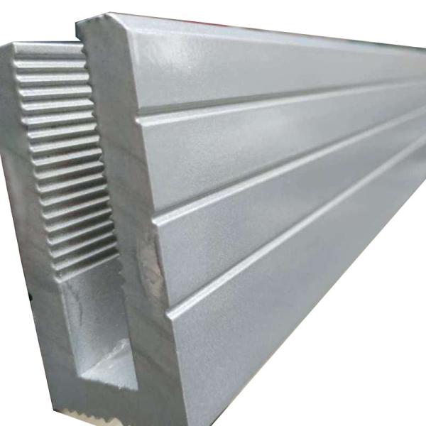 Bottom Groove Aluminum Handrail Profile Pre Buried Frameless Glass U Shaped