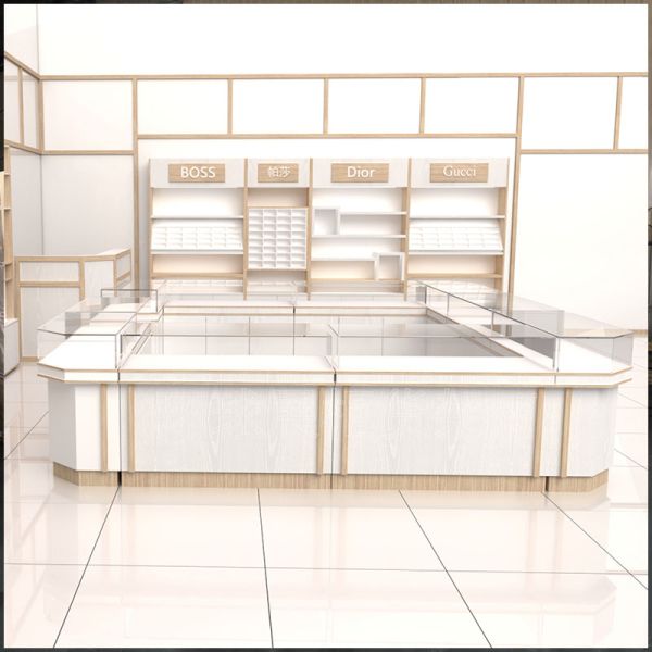 Wood Jewelry Necklace Display Stand Cabinet for Retail Shops Studio Painting Holder