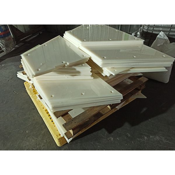 White Self Lubricating Property UHMWPE Plastic Silos Coal Bunker Liner Sheet