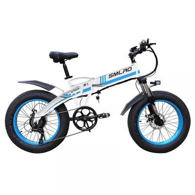 Disc Brake 20 Inch Folding Electric Bike , Brushless Geared 500w Fat Tire Ebike