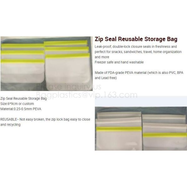 Reusable Silicone Food Storage Bag Washable Silicone Fresh Bag for Fruits Vegetables Meat Preservation bagplastics bagea