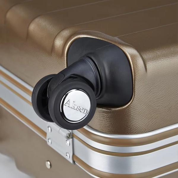 Unisex Brown Multipurpose Sports Trolley Case TSA Lock for Small PC 4-Wheel Shirt Suitcases Luggage