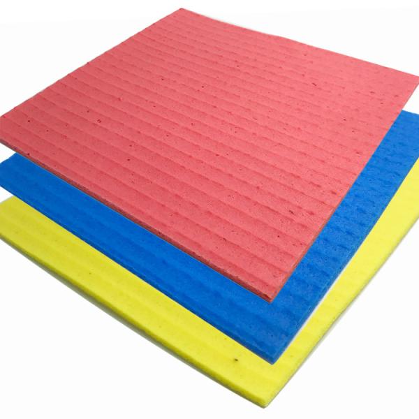15x15cm Wood Pulp Kitchen Sponge Cloth Biodegradable High Absorbency