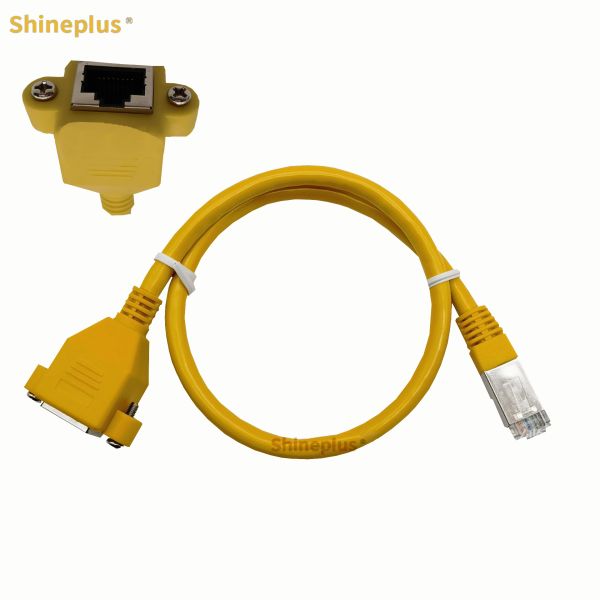CAT6 SFTP Класс 6 Двойной щит RJ45 Расширение женского сетевого кабеля с фиксированным ухом сиденья