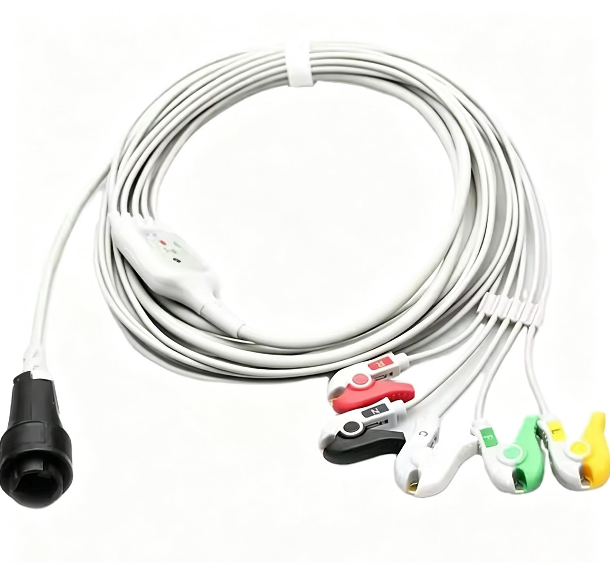CE Certified ECG Patient Cable 13 Pin ECG Lead Wires 3.2m Compatible With Saadat S630/S740/S1600/SI800